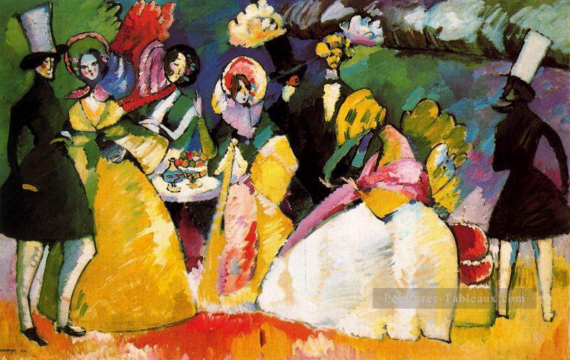 Groupe à Crinolines Wassily Kandinsky Peintures à l'huile
